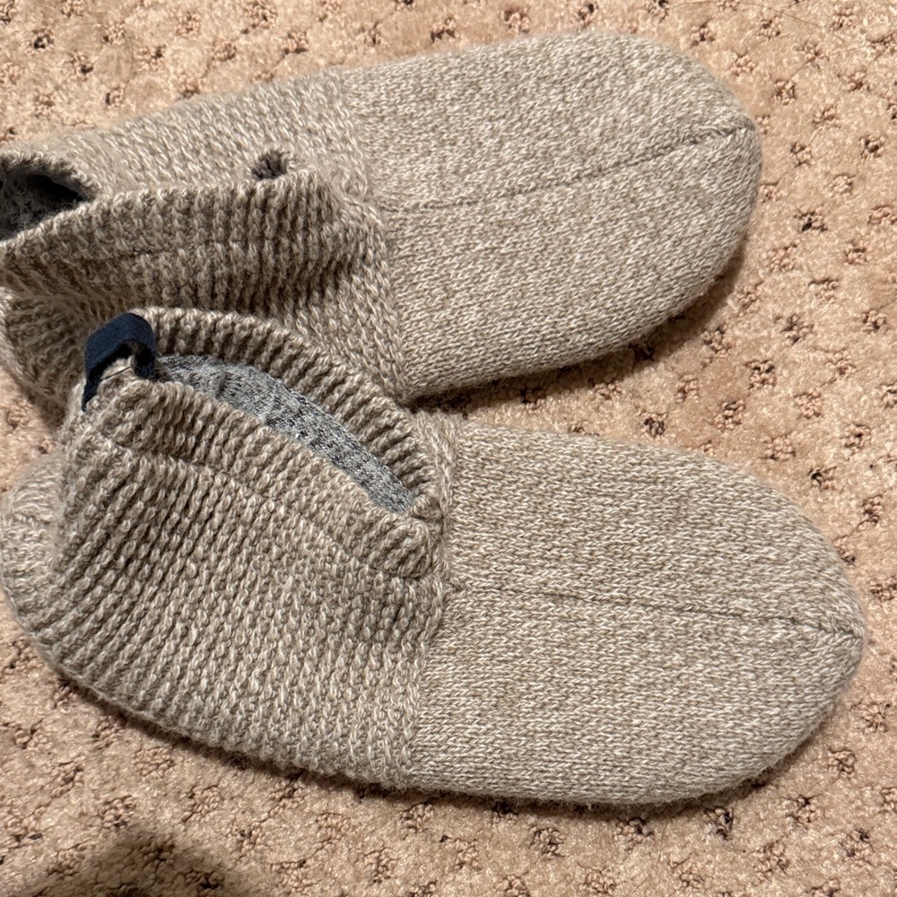 Bombas Tan Knit women’s  booties